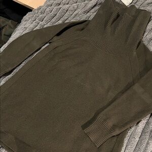 Anthropologie Forest Green Turtleneck Sweater